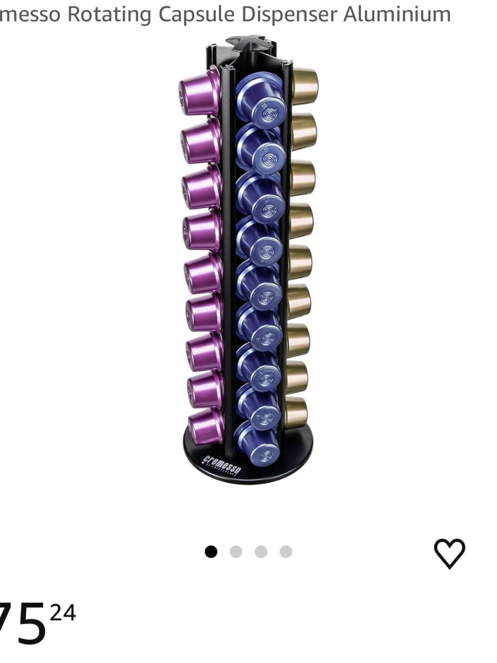 Coffee Capsule Carousel Holder